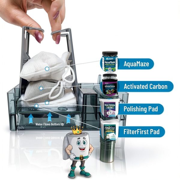 Aquatic Experts Aquarium Filter Pad Dual Density USA Made-4