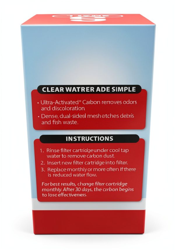 Tetra Aquarium Carbon Filter Replacement Crystal Clear Water-1