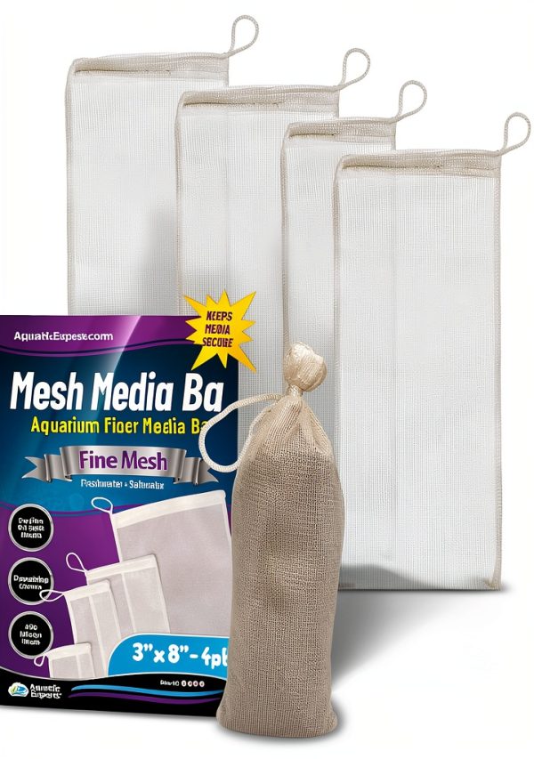 Aquatic Experts Aquarium Filter Media Bags Reusable Mesh-0