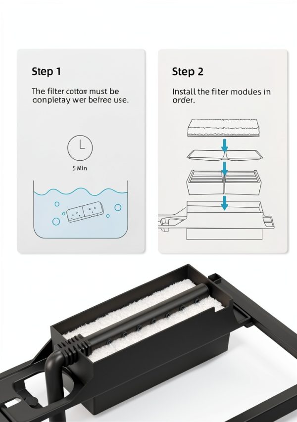 URUQ Aquarium Filter Cartridge Replacement Cotton Modules-2