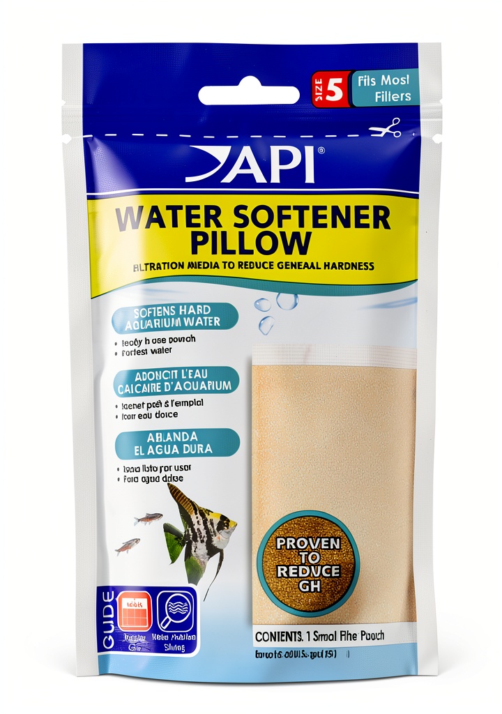 API Water Softener Pillow installed in a canister filter