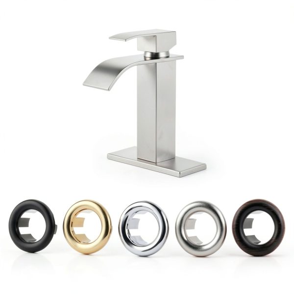 Sink Overflow Ring Brushed Nickel: ARCORA 2 Pack Bathroom Kitchen Sink Basin Trim Overflow Cover Hole Insert Cap-6