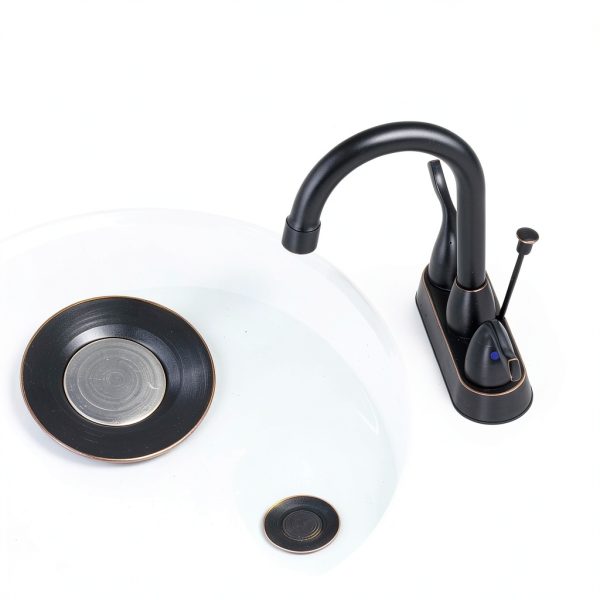 Bathroom Sink Drain with Lift Rod Oil Rubbed Bronze ARCORA Vessel Sink-1