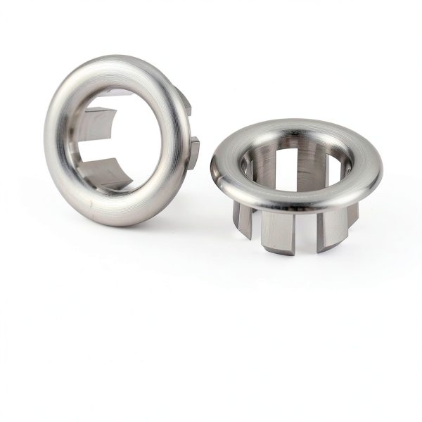 Sink Overflow Ring Brushed Nickel: ARCORA 2 Pack Bathroom Kitchen Sink Basin Trim Overflow Cover Hole Insert Cap-2