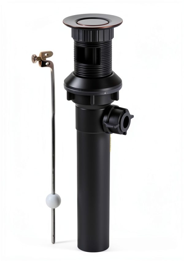 Bathroom Sink Drain with Lift Rod Oil Rubbed Bronze ARCORA Vessel Sink-0