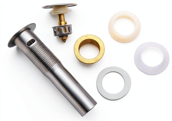 Bathroom Sink Drain,Drain Stopper Bathroom Sink with Overflow,Pop Up Drain Assembly with Detachable Strainer Basket,Built-in Anti-Clogging Strainer,Stainless Steel Brushed Nickel-6